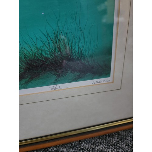 109 - Framed and glazed Keith English limited edition print titled 