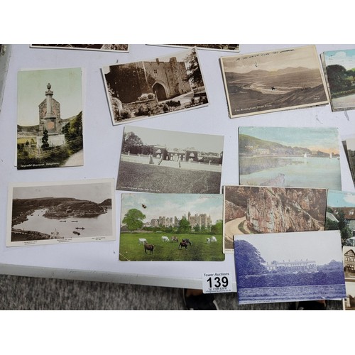 139 - Large collection of vintage postcards of various subjects covering the lake district, peak district,... 