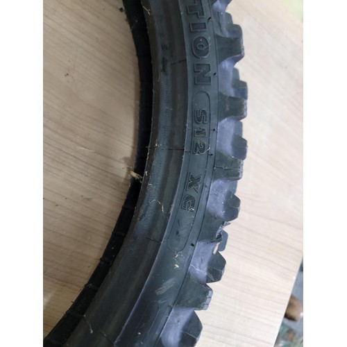 376 - Quantity of 4x scrambler tyres, 2x Dunlop Geomax MX3s sizes 100/90-19, 2x Michelin Cross Competition... 