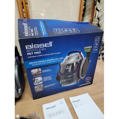 377 - Boxed Bissell spot clean pet pro vacuum cleaner, portable carpet and upholstery washer used only onc... 