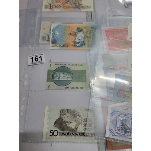 161 - Large collection of various bank notes inc Japanese, Indian, Vietnam, Brasil, Indonesia, etc all in ... 