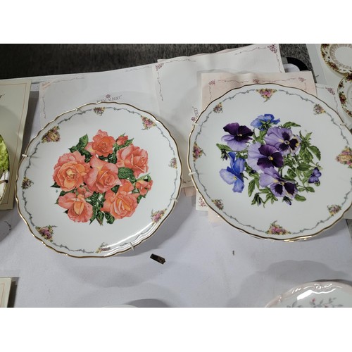 363 - Large quantity of limited edition ceramic plates all with COA's to include Royal Albert The Queen Mo... 