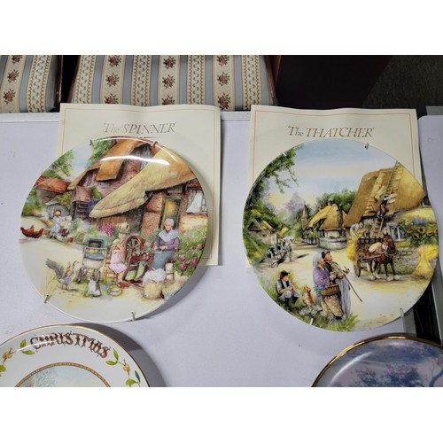 363 - Large quantity of limited edition ceramic plates all with COA's to include Royal Albert The Queen Mo... 