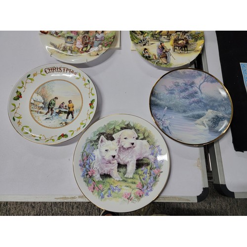 363 - Large quantity of limited edition ceramic plates all with COA's to include Royal Albert The Queen Mo... 