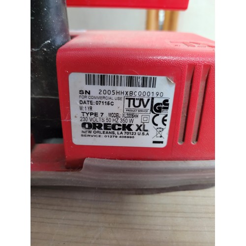 371 - Oreck XL commercial bagged vacuum cleaner complete