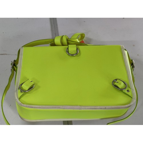 453 - A brand new bright neon yellow Superdry satchel unused with tags. RRP £44.99 from Superdry