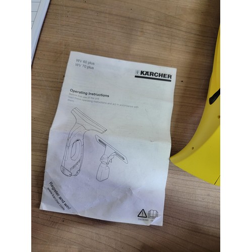 438 - Karcher window vac complete with instructions and a Hozelock small garden sprayer