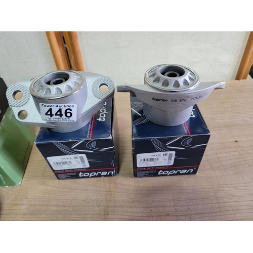 446 - Top mounts (Topran) & bottom mounts & CV boots (Shaftec) all new in boxes for MK4 Golf