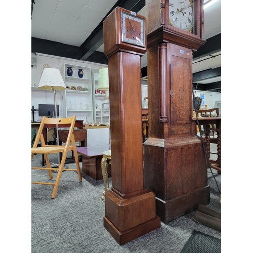 500 - Enfield Granddaughter clock chiming on gone rods complete with its unusual cylinder type pendulum  i... 