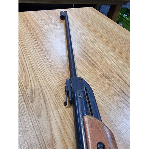 307 - Vintage Milbro G23 .177 air rifle, requires some attention.
 No postage on this item and proof of ag... 