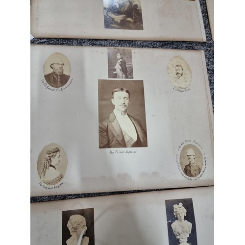 308 - Large qty of vintage and antique photographs, double side mounted on 10 cards to include photographs... 