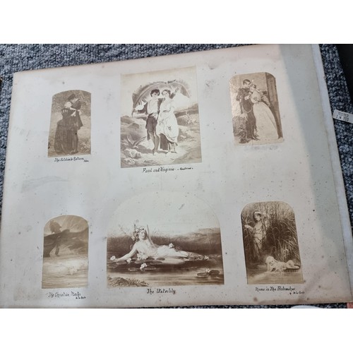 308 - Large qty of vintage and antique photographs, double side mounted on 10 cards to include photographs... 