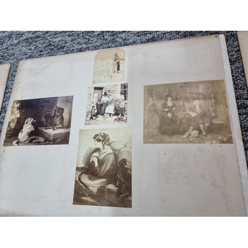 308 - Large qty of vintage and antique photographs, double side mounted on 10 cards to include photographs... 