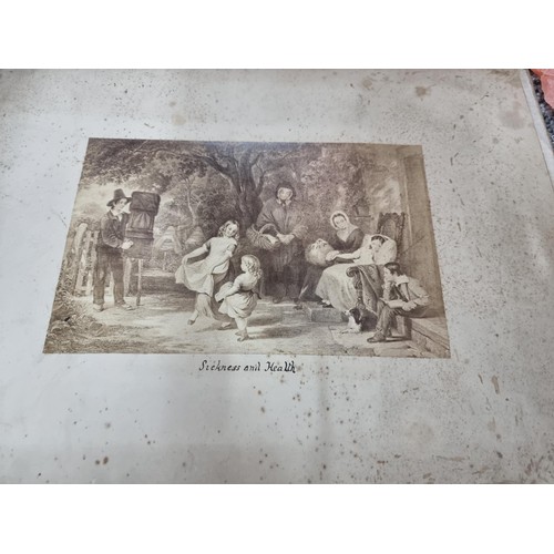 308 - Large qty of vintage and antique photographs, double side mounted on 10 cards to include photographs... 