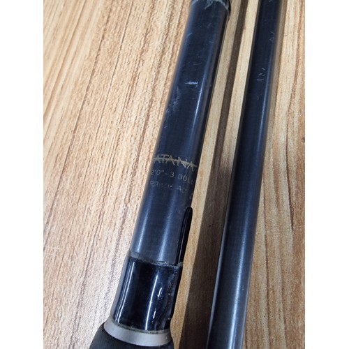 5 - a Shimano Katana 12 ft 3LB carp fishing rod, in good condition.