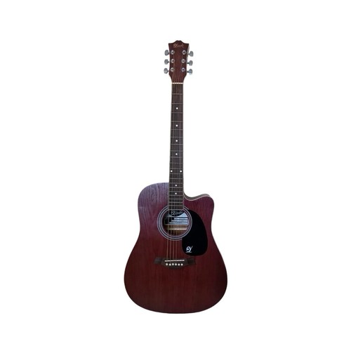 313 - Lindo Willow full size 4/4 purple electro acoustic guitar, model LDG-675/BL. In excellent condition ... 