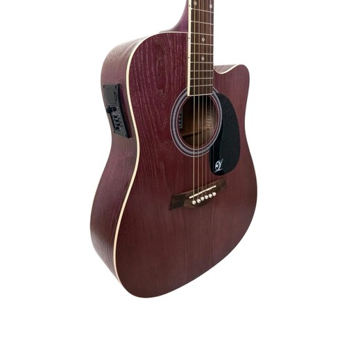 313 - Lindo Willow full size 4/4 purple electro acoustic guitar, model LDG-675/BL. In excellent condition ... 