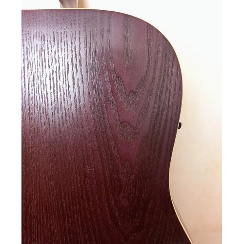 313 - Lindo Willow full size 4/4 purple electro acoustic guitar, model LDG-675/BL. In excellent condition ... 