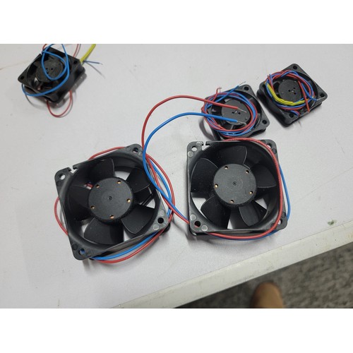 455 - Large job lot bundle of three types of UNUSED cooling axial fans for cooling electronic components a... 