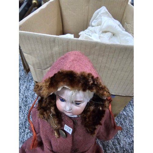 85 - Collection of 3x antique bisque dolls inc 2x stamped Armand Marseille all for restoration along with... 