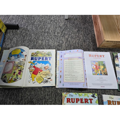 14 - A large collection 24x Rupert annuals from the Daily Express with dates from 1979-2018, to include t... 