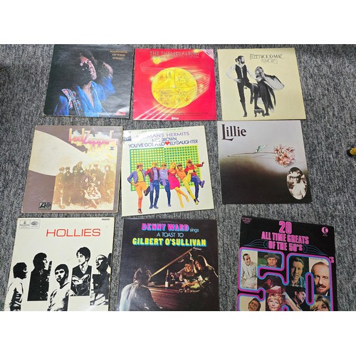 27 - A collection of approx 26 good vintage vinyl LP records of some some classic bands and artists, to i... 