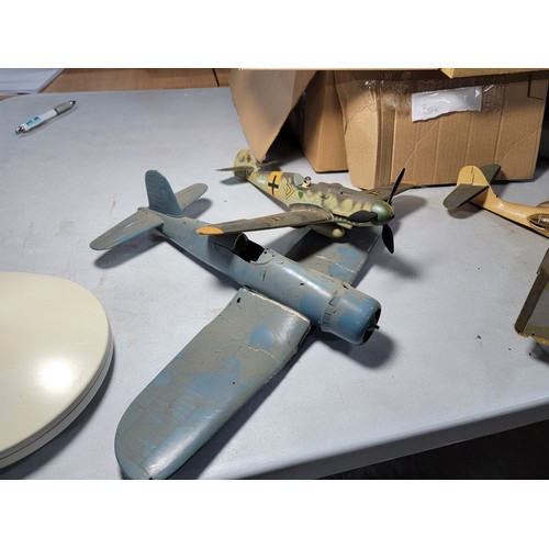 82 - 3x boxes containing a large quantity of aeroplane model kits mostly airfix, some have been partially... 