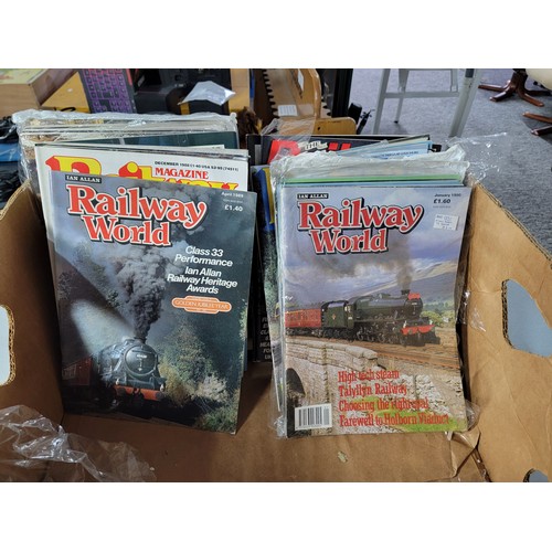 87 - Large collection of Railway related magazines over 120 in total inc Railway Magazine, Railway World ... 
