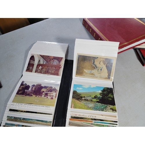 90 - Collection of 10x albums full of various postcards from around the world inc the Panama Canal, Spain... 