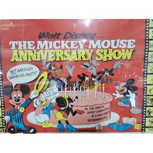 118 - Original vintage Walt Disney Mickey Mouse Anniversary Show original poster by S & D S Limited in goo... 