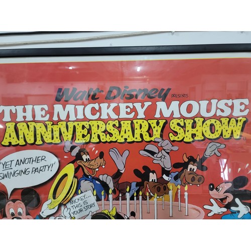 118 - Original vintage Walt Disney Mickey Mouse Anniversary Show original poster by S & D S Limited in goo... 