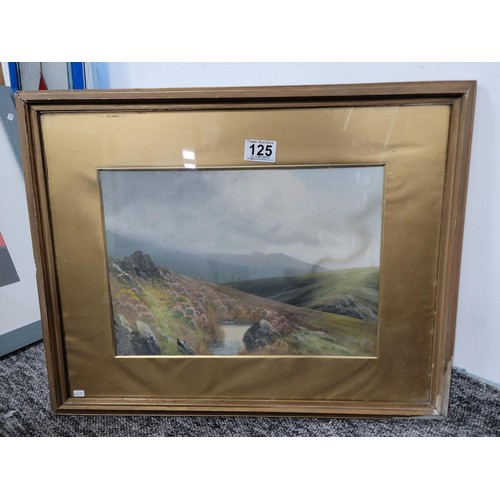 125 - Framed and glazed vintage oil on canvas of a landscape scene, signed to lower left RD Shornton, 44cm... 