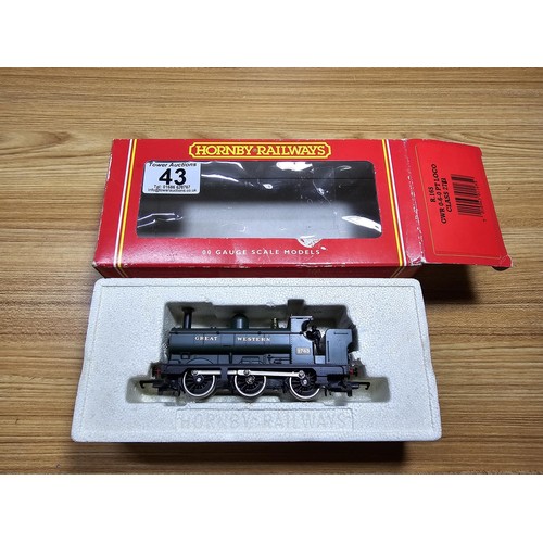 43 - A boxed Hornby R165 GWR 0-6-0 open cab pannier tank locomotive 2783 driver and fireman fitted, clean... 