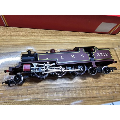 46 - A boxed as new Hornby R505 class 4P 2-6-4 LMS Crimson lake Livery locomotive 2312, box still sealed ... 