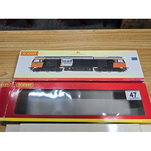 47 - A boxed Hornby R2489 class 60 loadhaul co-co diesel electric loco 60007 directional lighting. Twin m... 