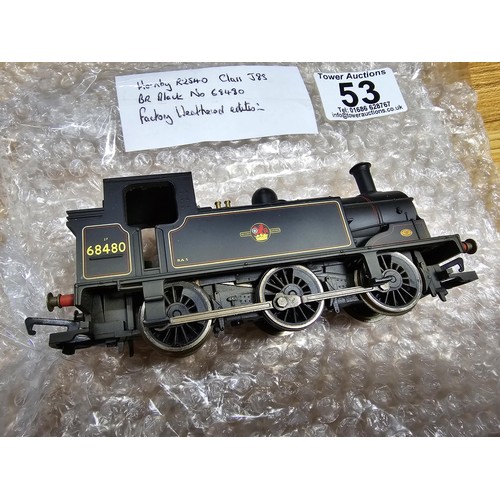 53 - A Hornby R2540 class J830-6-0 BR Black Tank loco 68480 factory weathered, clan and serviced with a t... 