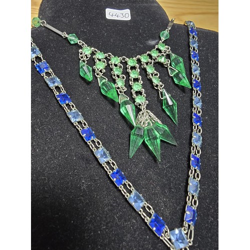 182 - A good quality  suite of art deco costume jewellery to include a 925 silver Art Nouveau and enamel p... 