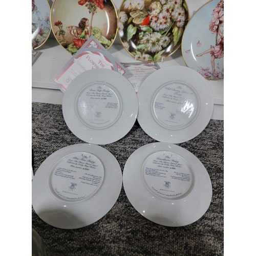 337 - Collection of 12x The Flowers Of The Year china plates designed by Cicely Mary Barker, all with COA'... 