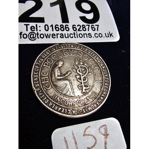 219 - A hallmarked silver 