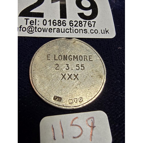 219 - A hallmarked silver 