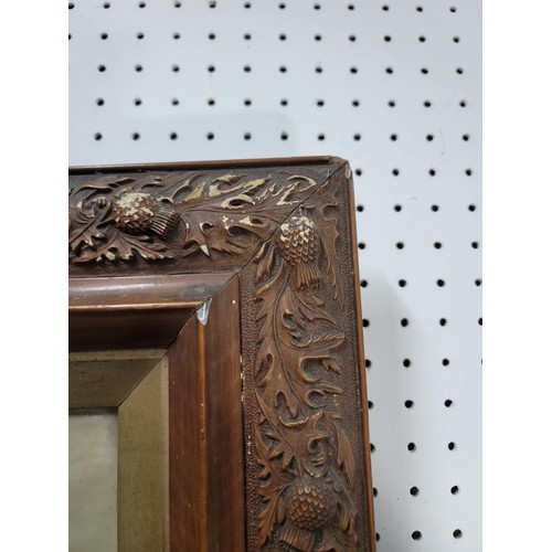 348 - Large and impressive hand painted photograph Portrait of a Lady, framed and glazed in a moulded wood... 