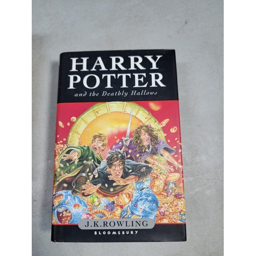 349 - 4 x Harry Potter books inc. the Half-blood Prince containing the miss print 1st edition. Two others ... 