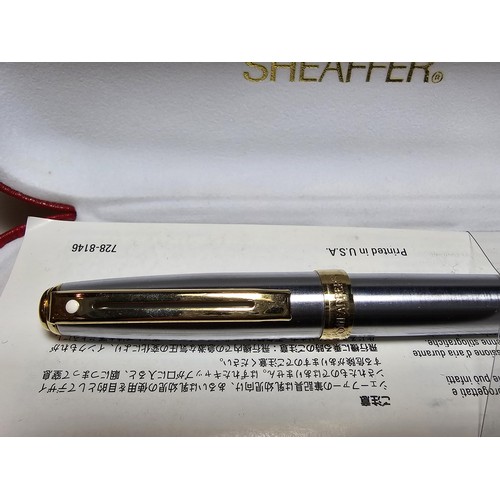 240 - A cased Shaeafer Prelude fountain pen, in excellent clean condition and complete with refills.