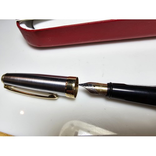 240 - A cased Shaeafer Prelude fountain pen, in excellent clean condition and complete with refills.