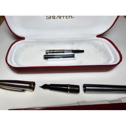 240 - A cased Shaeafer Prelude fountain pen, in excellent clean condition and complete with refills.