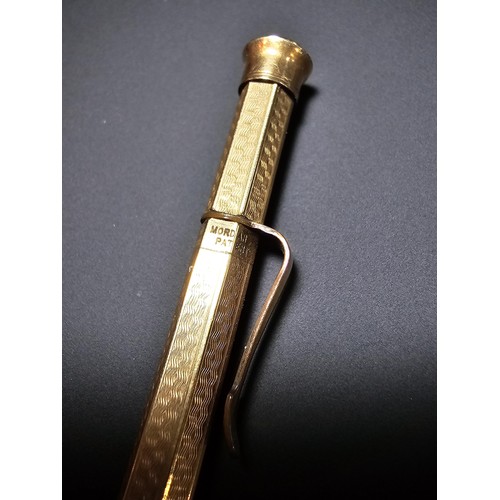 271 - A good quality Sampson Mordan gold filled Everpoint propelling pencil fitted in a Watermans pen case... 