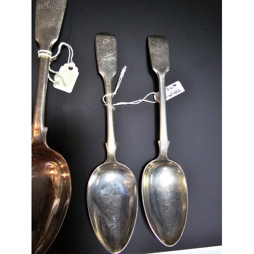 275 - A collection of 6x antique hallmarked silver matching spoons all hallmarked for Exeter and all 1840'... 