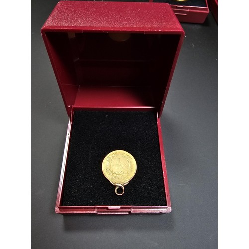 295 - An American $1 Indian head gold coin 90% pure gold which has been fashioned in to a pendant, boxed, ... 