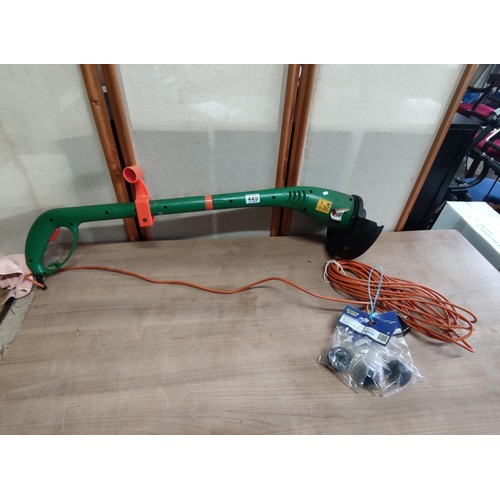 445 - Challenge garden electric strimmer model M1G-ZP-250 with a cutting width 250mm