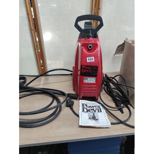 456 - Power Devil pressure washer complete with power cable and lance, Model PDG4022